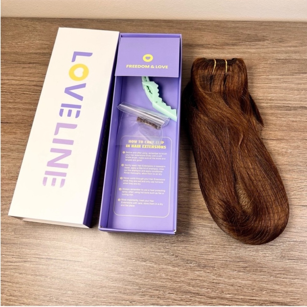 Chocolate Brown Remy Human Hair 20 Inch Clip In Hair Extensions - Picture 7 of 14
